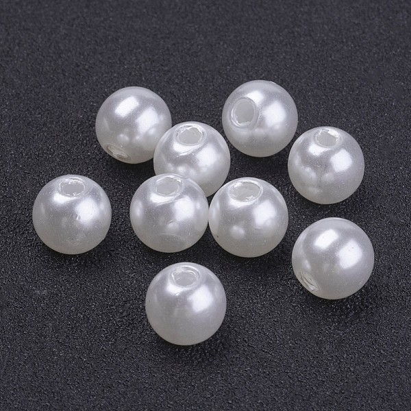 Acrylic Pearl Round Beads For DIY Jewelry And Bracelets