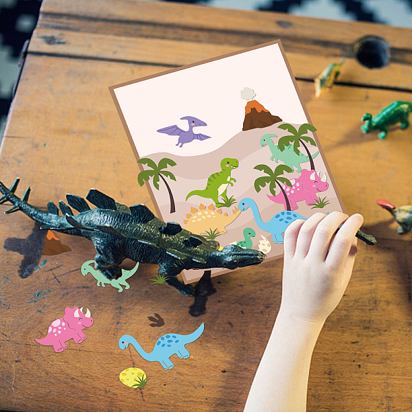 

PandaHall GLOBLELAND Dinosaurs Cutting Dies Metal Tree Volcano Eggs Embossing Stencils Die Cuts for Paper Card Making Decoration DIY...