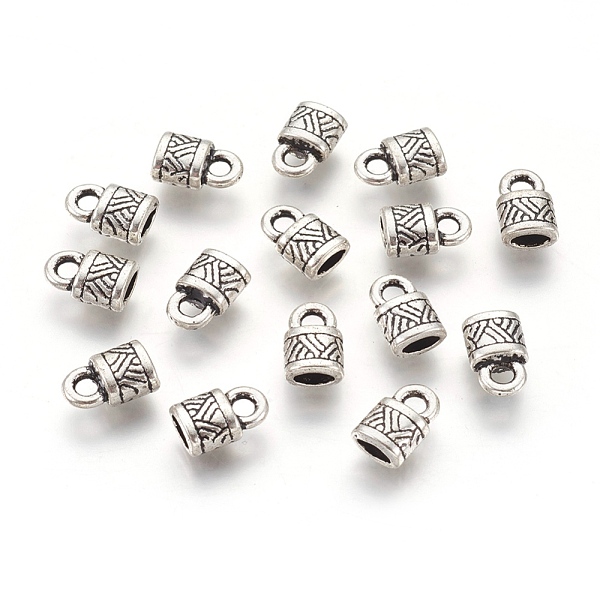 

PandaHall Tibetan Silver Terminators, Lead Free and Cadmium Free, Antique Silver, about 10mm long, 6.5mm wide, 4.5mm thick, hole: 2.5mm...
