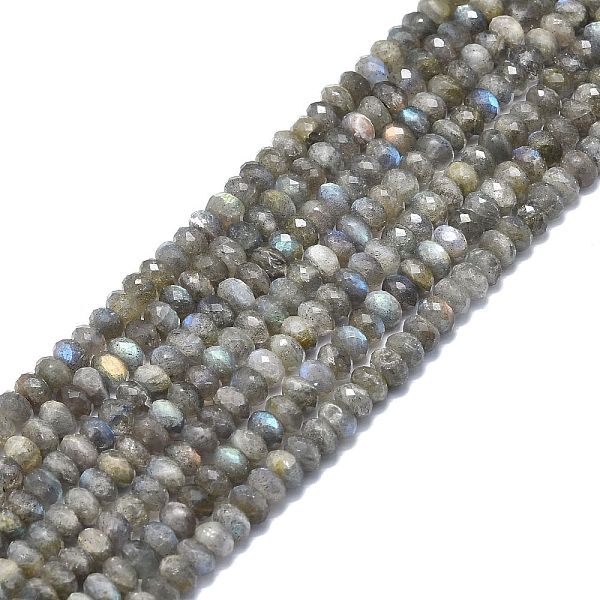 

PandaHall Natural Labradorite Beads Strands, Faceted, Rondelle, 7.5x5mm, Hole: 0.8mm, about 52pcs/strand, 15.35 inch(39cm) Labradorite...