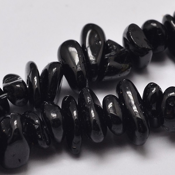 

PandaHall Natural Black Tourmaline Chip Bead Strands, 4~12x4~7x2~5mm, Hole: 1mm, about 33.8 inch Tourmaline Chip
