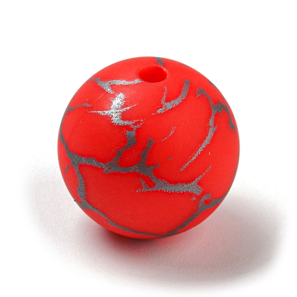 

PandaHall Silicone Beads, Round, Red, 15mm, Hole: 2mm Silicone Round Red