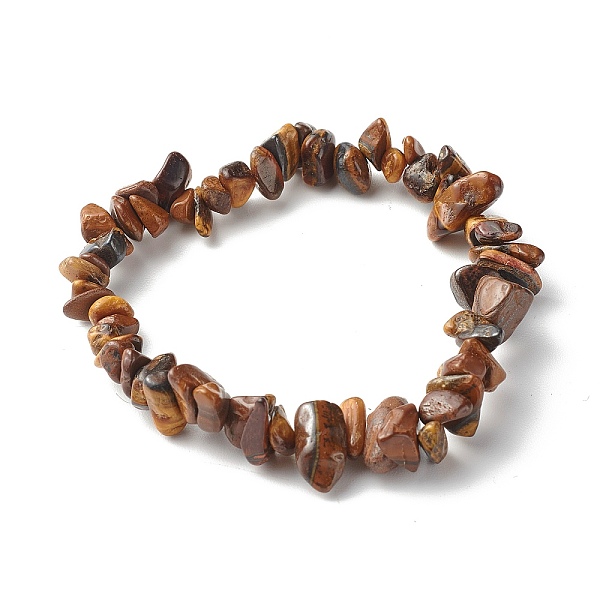 

PandaHall Natural Tiger Eye Chip Beads Stretch Bracelets for Children, Inner Diameter: 1-7/8 inch(4.8~5.1cm) Tiger Eye