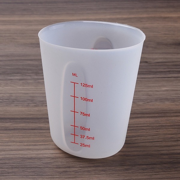 

PandaHall Silicone Measuring Cups, with Scale, Baking Tools, White, 50x74x93mm, Inner Diameter: 72x48mm, Capacity: 125ml(4.23fl. oz)...