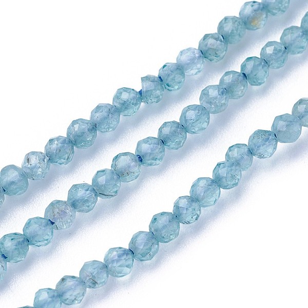 

PandaHall Natural Apatite Beads Strands, Faceted, Round, Cadet Blue, 2~2.5mm, Hole: 0.5mm, about 180~200pcs/strand, 14.5~16.1 inch(37~41cm)...