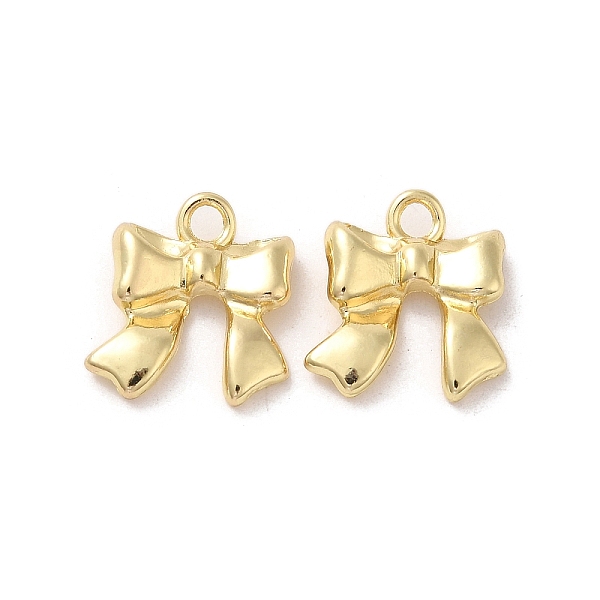 

PandaHall Rack Plating Alloy Pendant, Bowknot, Golden, 17.5x16x4mm, Hole: 3mm Alloy Bowknot