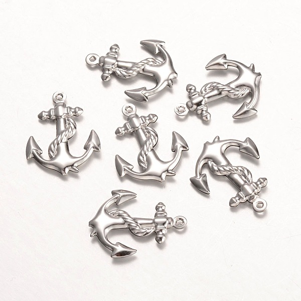 

PandaHall 316 Surgical Stainless Steel Pendants, Anchor, Stainless Steel Color, 24x18.5x3mm, Hole: 1mm 316 Surgical Stainless Steel Anchor &...