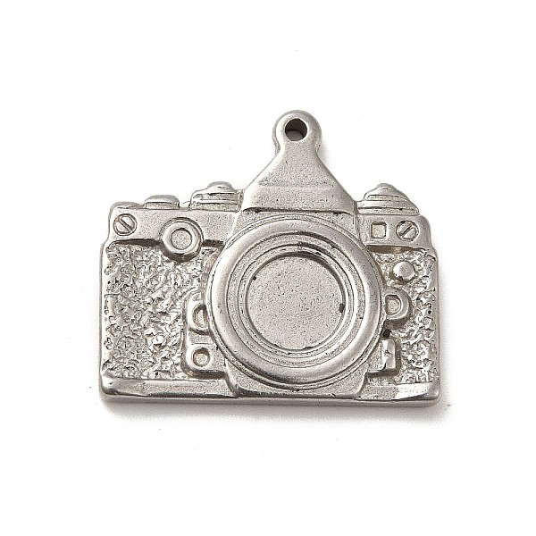 

PandaHall 304 Stainless Steel Pendant Cabochon Settings, Camera, Stainless Steel Color, Tray: 8mm, 25x28x3.5mm, Hole: 1.6mm 304 Stainless...