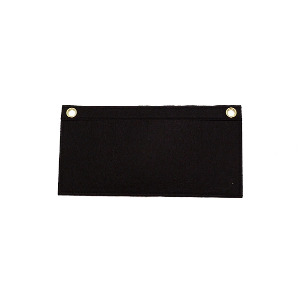 

PandaHall Wool Felt Crochet Bags Bottom, with Iron Findings, for Bag Bottom Accessories, Rectangle, Black, 24.9x12.5x0.4cm, Hole: 9.5mm...