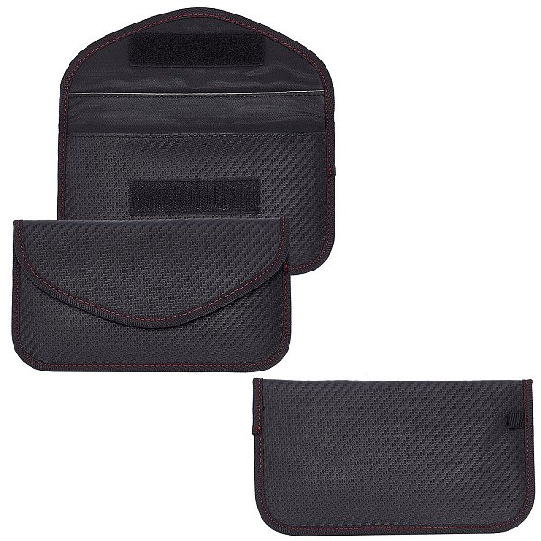 Clé en fibre de carbone portefeuilles de voiture sac de voiture clé sac à main pochette