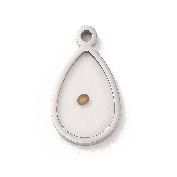 

PandaHall 304 Stainless Steel Pendants, Teardrop Charm, Stainless Steel Color, 21.5x12.5x2.5mm, Hole: 1.8mm 304 Stainless Steel Teardrop..., Silver