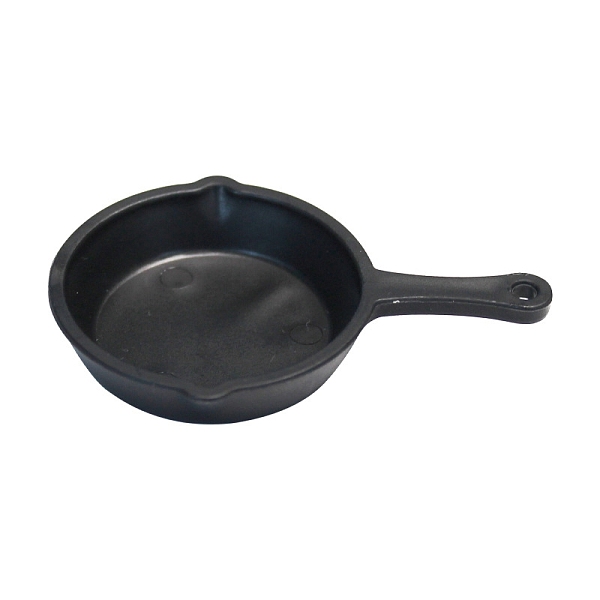 10Pcs Plastic Frying Pan Miniature Ornaments