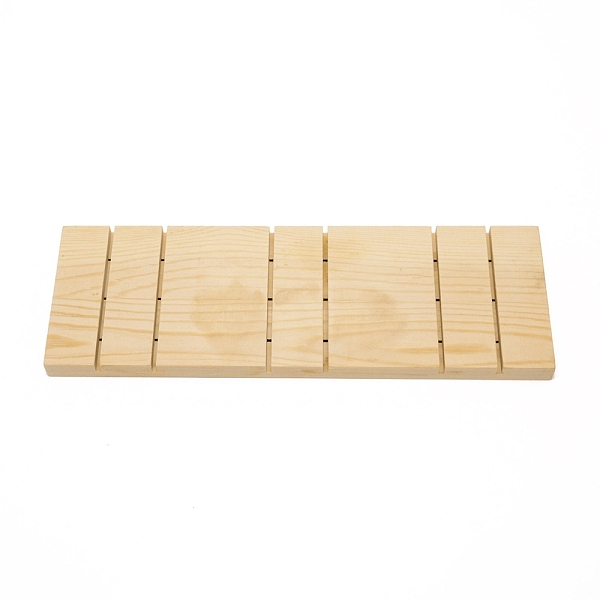 

PandaHall Wooden Soap Saver Pads, Rectangle, for Soap Dish Soap Holder Accessory, Linen, 305x101x15.5mm Wood Brown