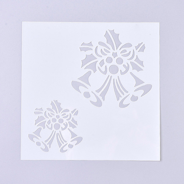 

PandaHall Christmas Theme Plastic Painting Stencils, Drawing Template, for Painting on Scrapbook Fabric Tiles Floor Furniture Wood, Bell..., Clear