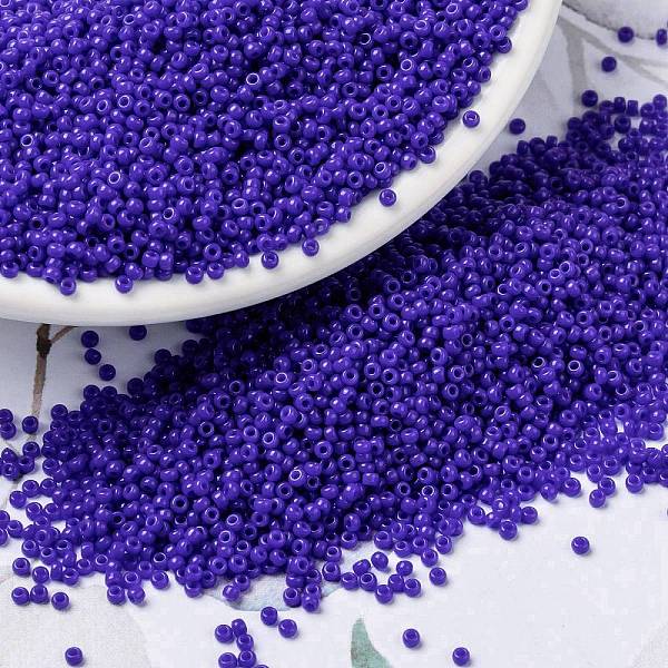 

PandaHall MIYUKI Round Rocailles Beads, Japanese Seed Beads, 15/0, (RR417) Galvanized Dusty Mauve, 15/0, 1.5mm, Hole: 0.7mm, about...