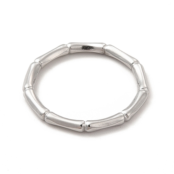 

PandaHall 304 Stainless Steel Bamboo Finger Ring for Men Women, Stainless Steel Color, US Size 8 1/2(18.5mm) 304 Stainless Steel