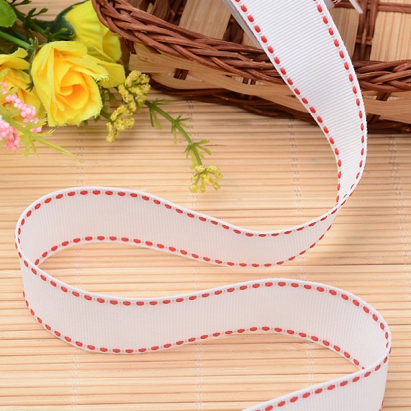 

PandaHall Grosgrain Ribbons for Gift Packings, Red, 5/8 inch(16mm), about 100yards/roll(91.44m/roll) Polyester None Red