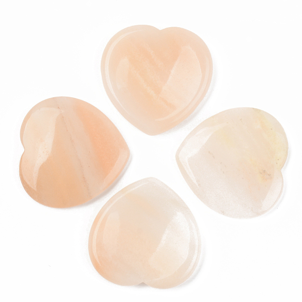 

PandaHall Natural Pink Aventurine Thumb Worry Stone, Pocket Palm Stones, for Healing Reiki Stress Relief, Heart Shape, 39~40x39~40x5~6mm...