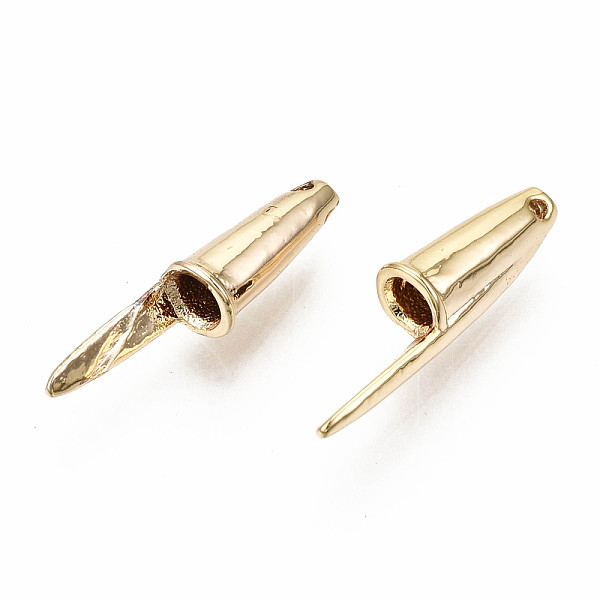 

PandaHall Brass Pendants for Teachers' Day, Nickel Free, Pen Cap, Real 18K Gold Plated, 15.5x3.5x4mm, Hole: 0.7mm Brass Others