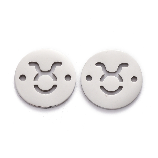 

PandaHall Polishing 201 Stainless Steel Links Connectors, Taurus, Stainless Steel Color, 16x1.2mm, Hole: 1.5mm 201 Stainless Steel Taurus