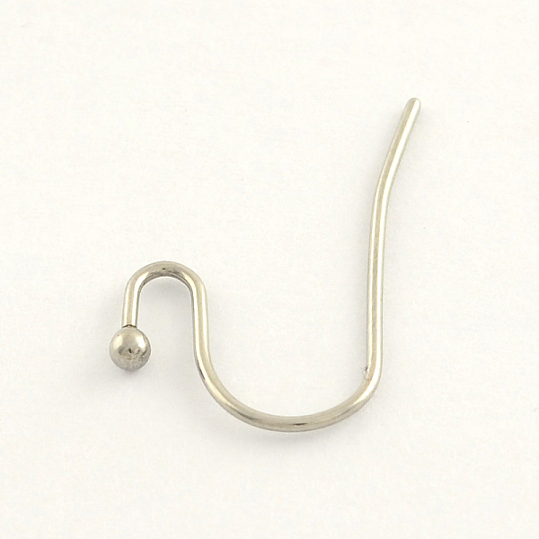 

PandaHall 304 Stainless Steel Earring Hooks, Ear Wire, Stainless Steel Color, 22x12x0.7mm, Ball: 2mm, 20 Gauge, Pin: 0.8mm 304 Stainless...