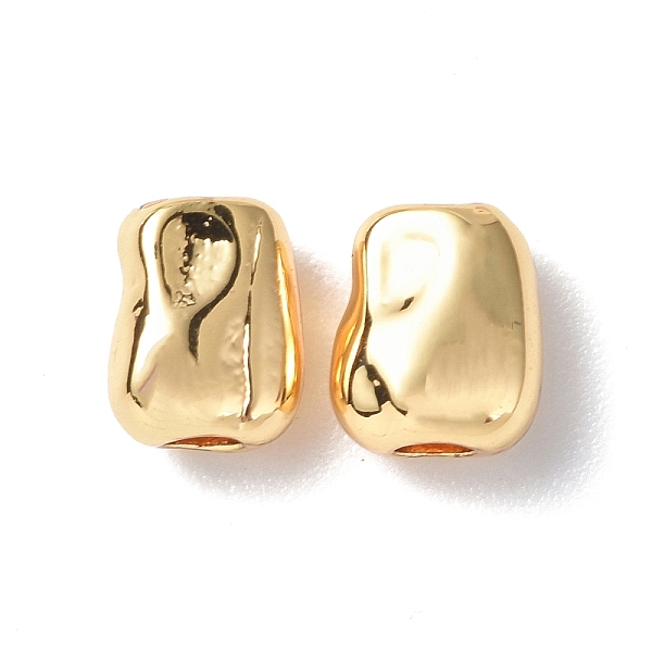 

PandaHall Brass Beads, Bean, Real 18K Gold Plated, 6x4.5x3.5mm, Hole: 1.6mm Brass Rectangle