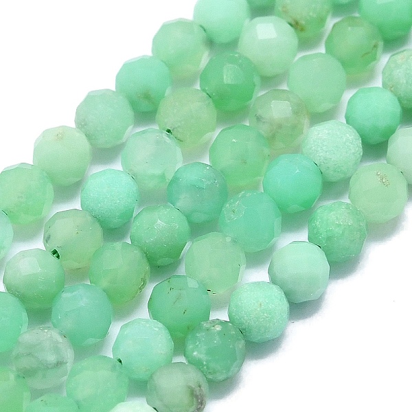 

PandaHall Natural Chrysoprase Beads Strands, Faceted, Round, 4~4.5mm, Hole: 0.6mm, about 92~93pcs/strand, 15.16~15.35 inch(38.5~39cm)...