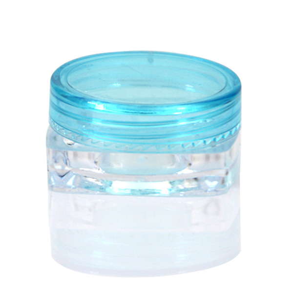 

PandaHall Transparent Plastic Empty Portable Facial Cream Jar, Tiny Makeup Sample Containers, with Screw Lid, Square, Cyan & Clear, 3x1.5cm...