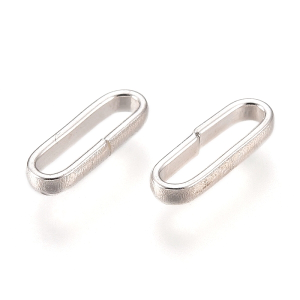 

PandaHall 304 Stainless Steel Quick Link Connectors, Linking Rings, Oval, Silver, 10x3.5x2mm, Inner Diameter: 8.5x2mm 304 Stainless Steel...
