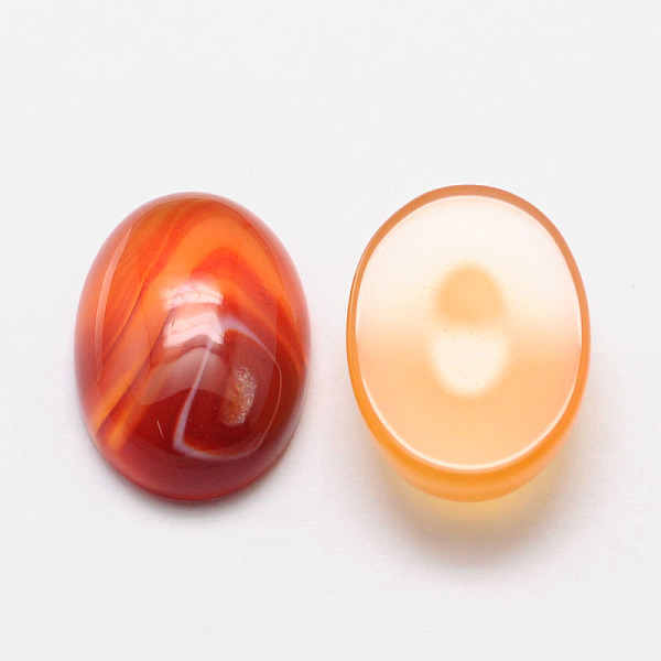 

PandaHall Oval Natural Carnelian Cabochons, Grade AB, 40x30x7mm Carnelian Oval