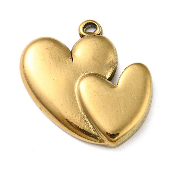 

PandaHall Ion Plating(IP) 316L Surgical Stainless Steel Pendants, Heart Charm, Real 18K Gold Plated, 19x18x3mm, Hole: 0.8mm 316L Surgical...
