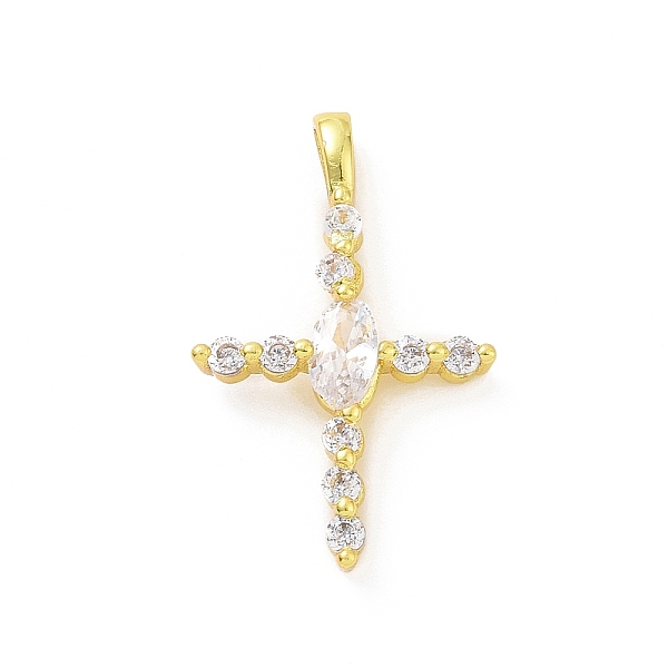 

PandaHall Eco-friendly Rack Plating Brass Micro Pave Cubic Zirconia Pendants, Cadmium Free & Lead Free, Long-Lasting Plated, Religion Cross..., Clear