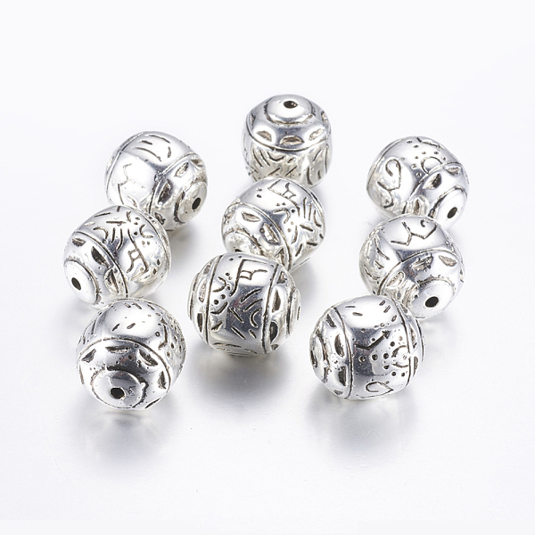 

PandaHall CCB Plastic Beads, Barrel, Antique Silver, 23x20~21.5mm, Hole: 3mm Plastic Barrel