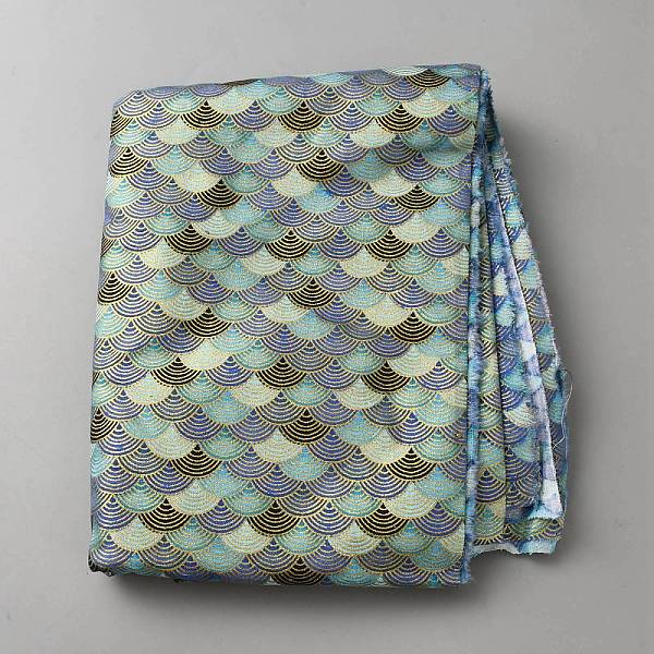 Tissu en coton à motif écailles de poisson
