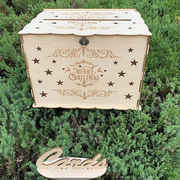 

PandaHall Rectangle Hollow Wood Wedding Card Box with Iron Lock, Wedding Cards Holder Case for Reception, Wedding Money Box for Party..., Orange