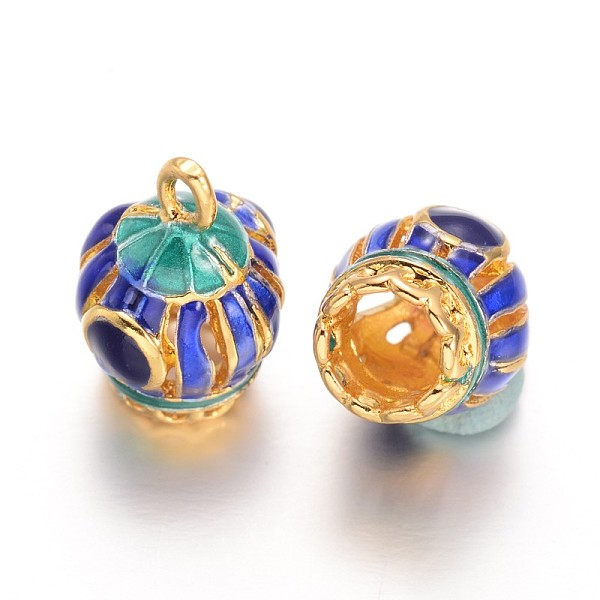

PandaHall Brass Enamel Charms, Golden, 15.5x10mm, Hole: 1.5mm and 5.5mm Brass+Enamel Others