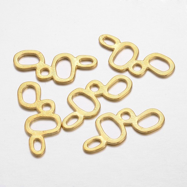 

PandaHall Bubble Tibetan Style Links, Cadmium Free & Lead Free, Golden, 35x15x1mm Alloy Others