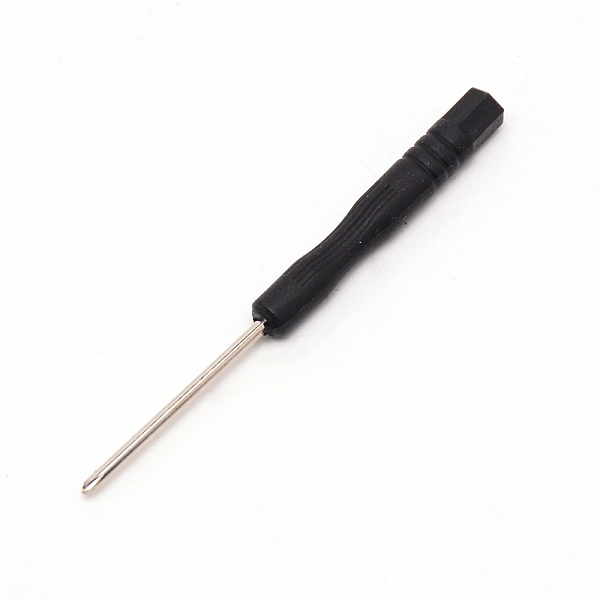 

PandaHall Iron Screwdriver, with Plastic Handles, Platinum, 8x0.7cm Iron