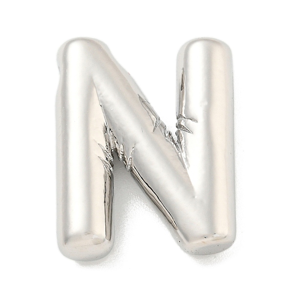 

PandaHall Rack Plating Brass Pendants, Long-Lasting Plated, Lead Free & Cadmium Free, Letter Charm, Letter N, 22x17x5mm, Hole: 3x1.5mm Brass...
