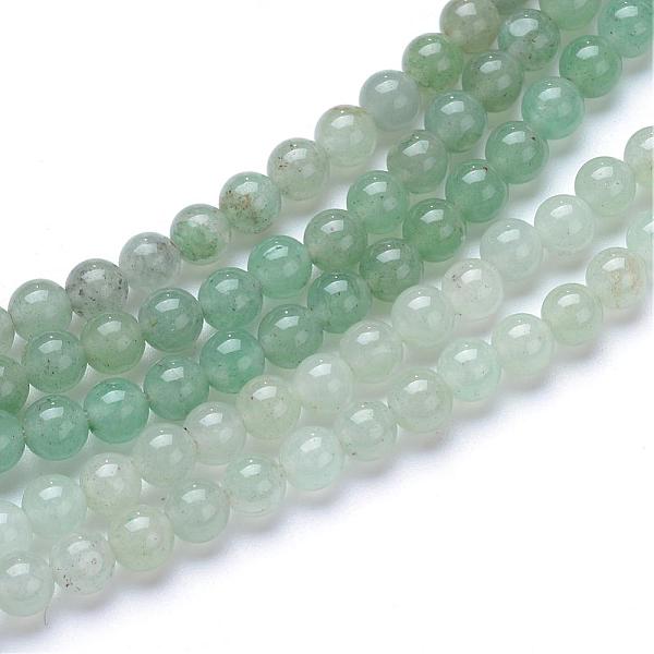 

PandaHall Natural Green Aventurine Bead Strands, Round, 6mm, Hole: 1mm, about 70pcs/strand, 15.7 inch Green Aventurine Round