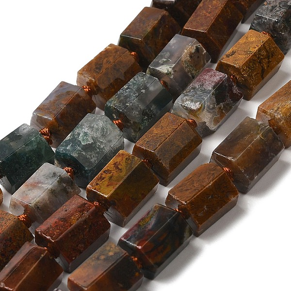 

PandaHall Natural Ocean Jasper Beads Strands, Hexagon, 10~12x10~11.5x10~11.5mm, Hole: 2mm, about 27pcs/strand, 15.28''(38.8cm) Ocean Jasper...