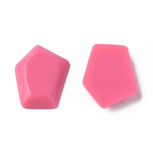 

PandaHall Opaque Acrylic Cabochons, Pentagon, Deep Pink, 23.5x18x4mm, about 450pcs/500g Acrylic Others