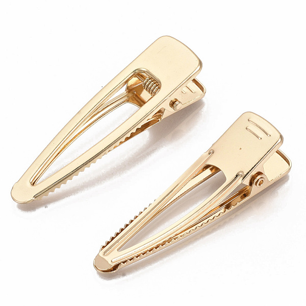 

PandaHall Iron Alligator Hair Clip Findings, Golden, 55x17x12.5mm Iron
