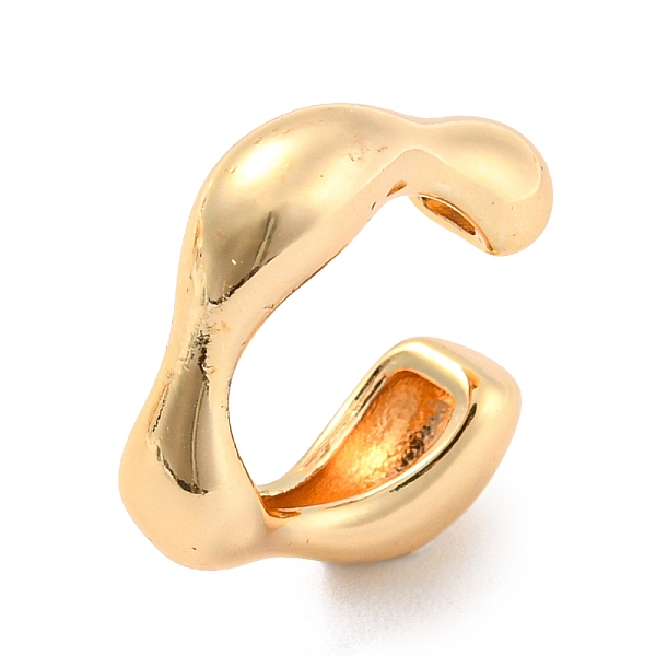 

PandaHall Real 14K Gold Plated Brass Cuff Earrings, Long-Lasting Plated, Twist, 14x15.5x4.5mm Brass Twist