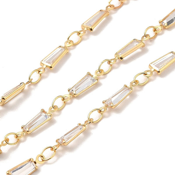 

PandaHall Handmade Brass Link Chain, with Glass Beads, Soldered, with Spool, Clear, 3.5x2.5x0.2mm and 11.5x3.5x1.5mm, about 16.40 Feet...