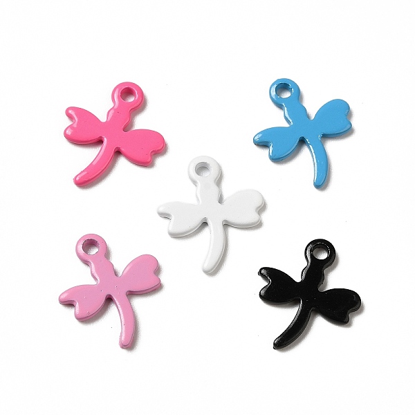 

PandaHall Spray Painted 201 Stainless Steel Charms, Dragonfly Charm, Mixed Color, 13x11x1mm, Hole: 1.2mm 201 Stainless Steel Dragonfly..., Multicolor