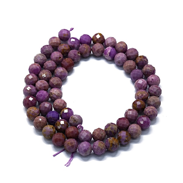 

PandaHall Natural Phosphosiderite Stone Beads Strands, Faceted(64 Facets), Round, 6mm, Hole: 0.8mm, about 62~67pcs/strand, 15.16~15.55 inch...
