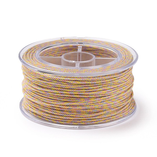 

PandaHall Macrame Cotton Cord, Braided Rope, with Plastic Reel, for Wall Hanging, Crafts, Gift Wrapping, Gold, 1.2mm, about 26.25 Yards...