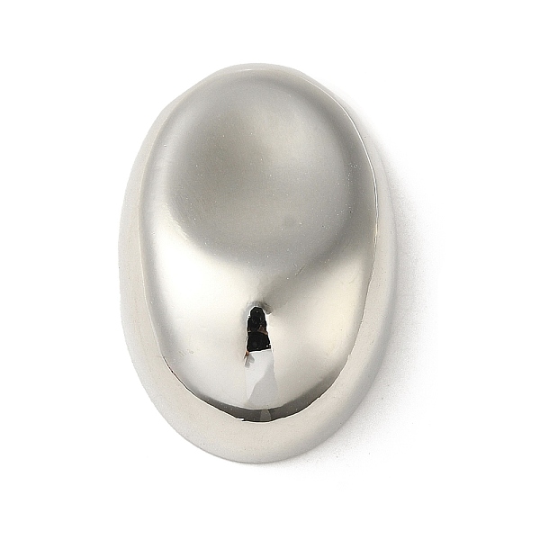 

PandaHall Brass Beads, Oval, Platinum, 32x21.5x10mm, Hole: 4.5x2.8mm Brass Oval
