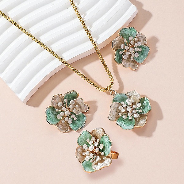 Luxury Alloy Flower… - image